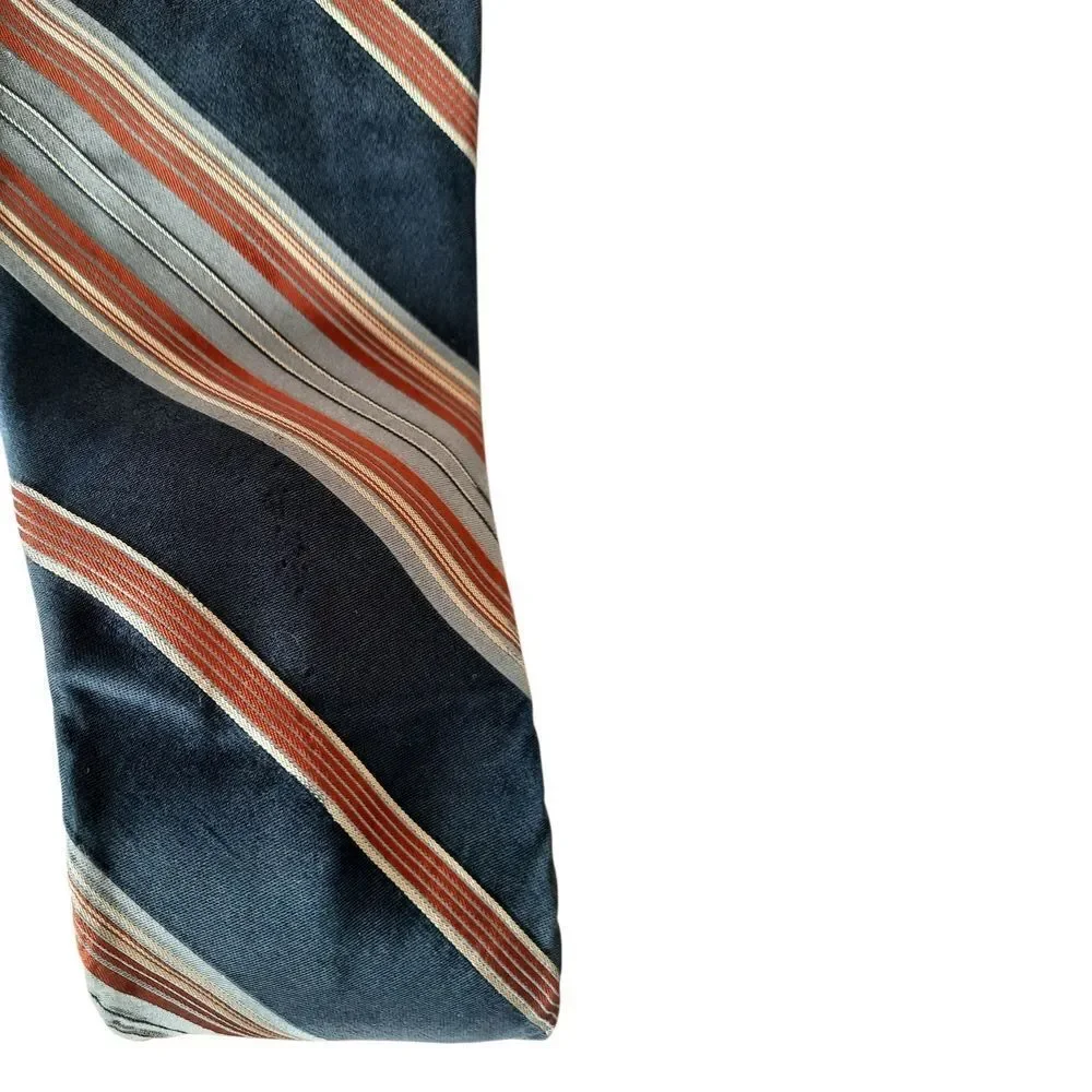 Classic Navy and Red Striped Men's Tie